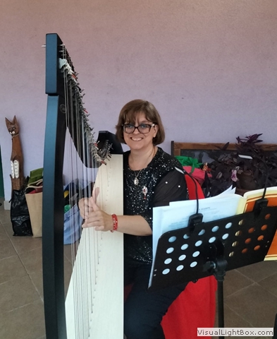 Paola Dipietromaria all'arpa